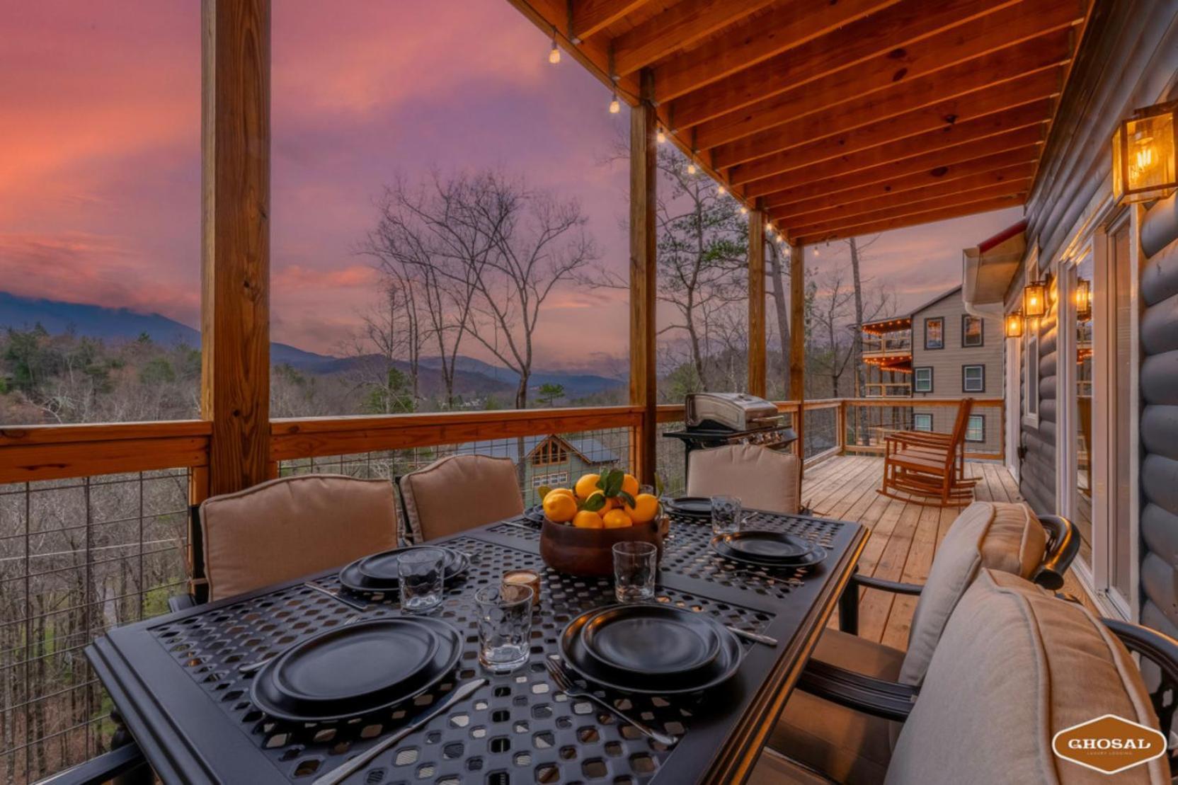 Tranquil Mountain Getaway By Ghosal Luxury Lodging Gatlinburg Luaran gambar